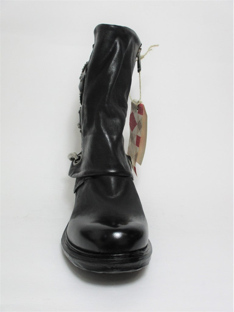 Stivaletto pelle donna AS98 A50202 Nero
