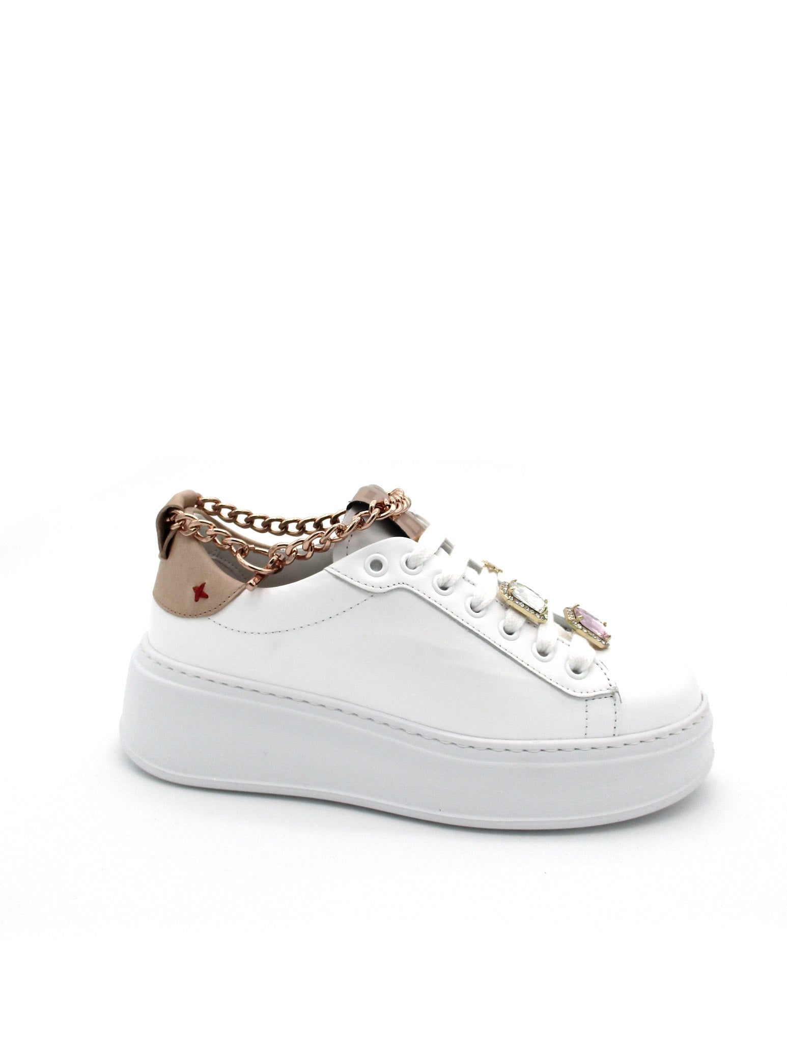 Sneaker pelle donna GIO+ G762A Bianca