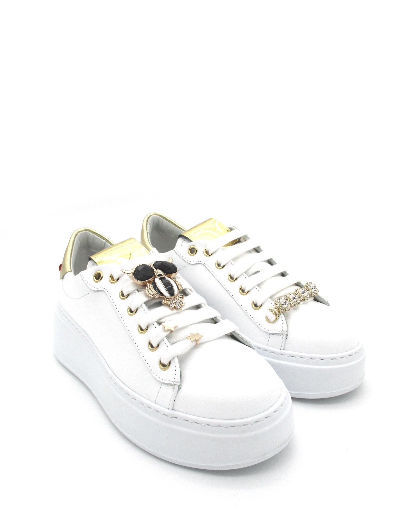 Sneaker pelle donna GIO+ G714GU bianca