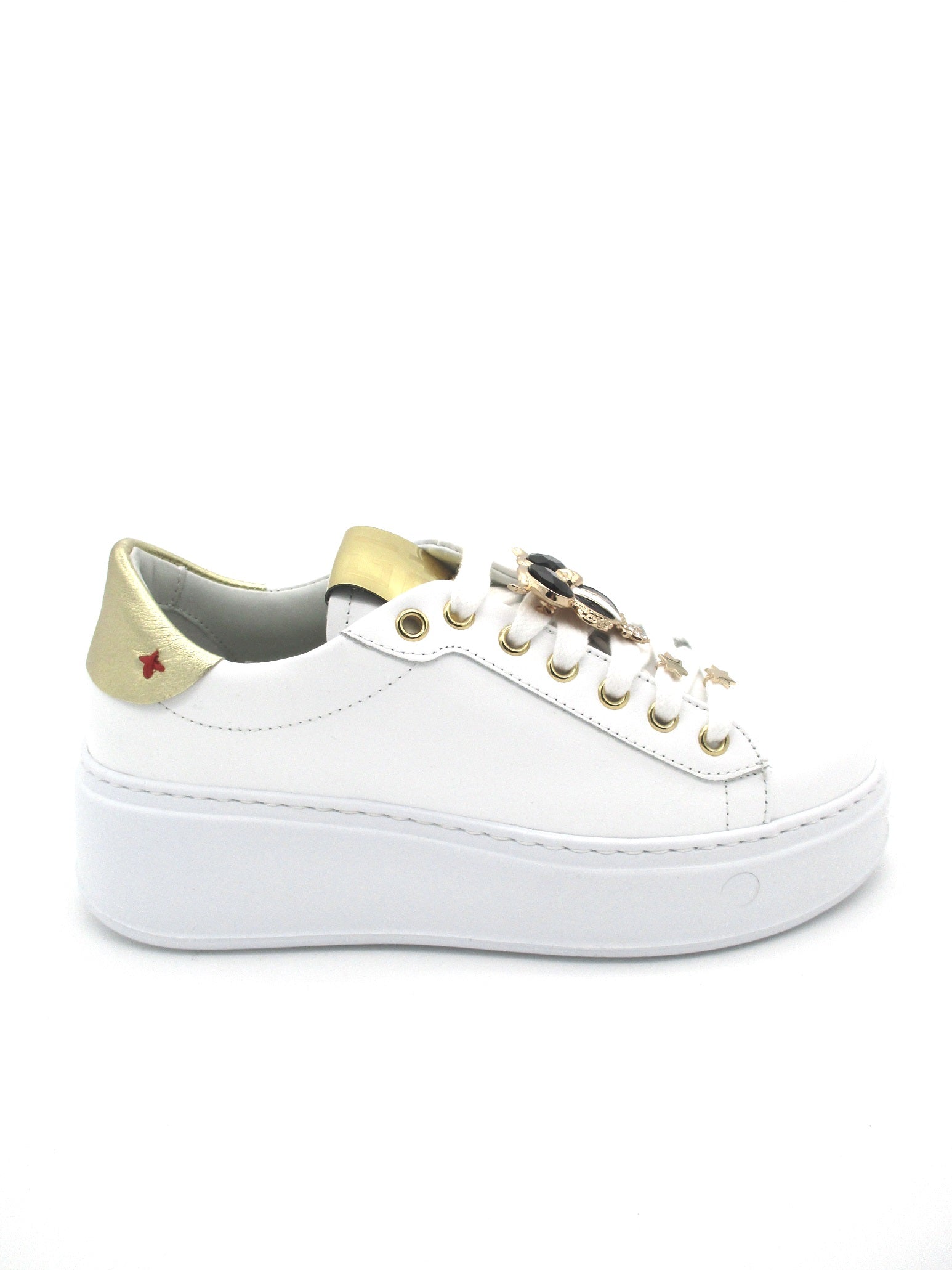 Sneaker pelle donna GIO+ G714GU bianca