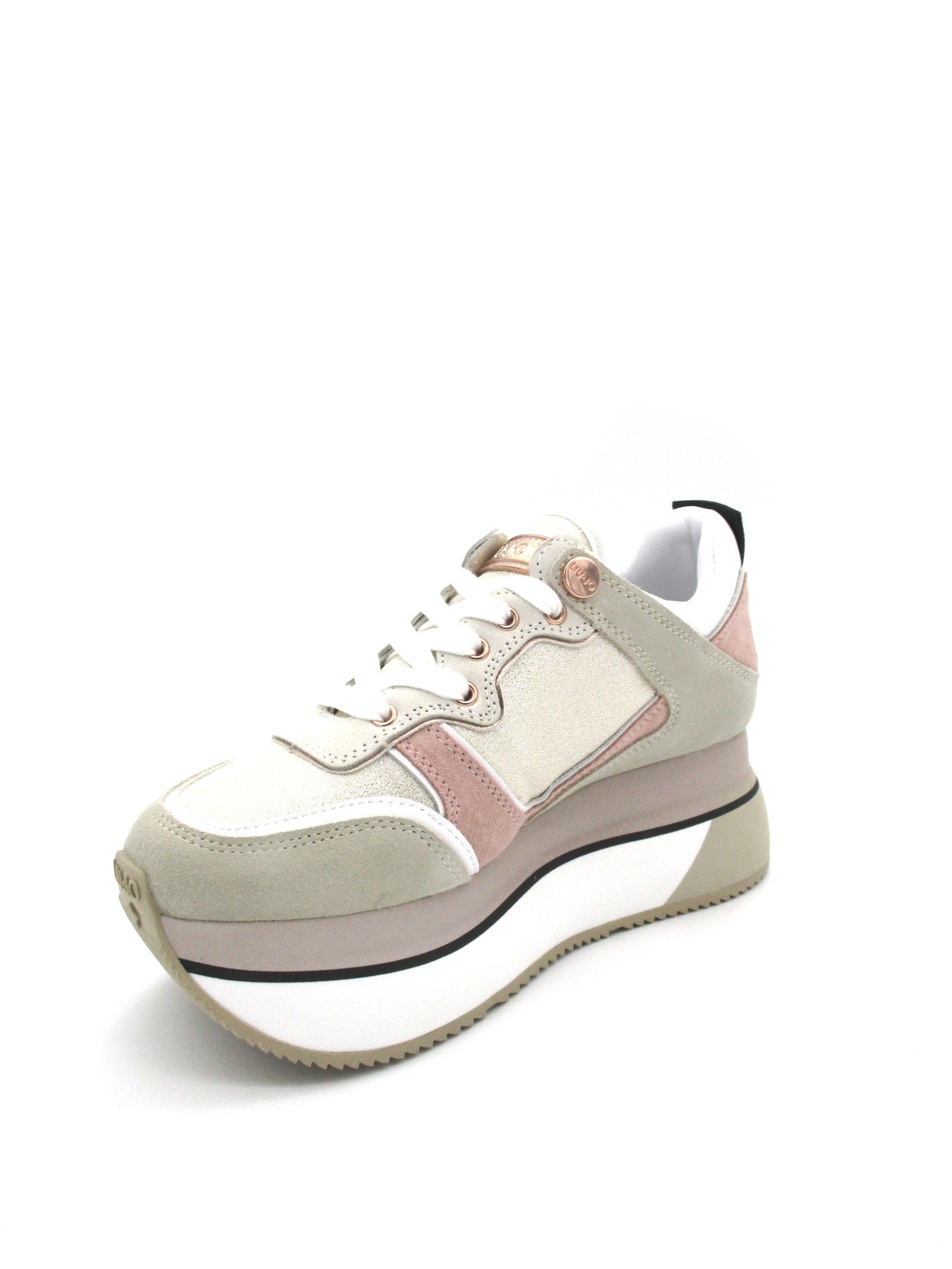 Sneaker LIU JO Super Maxi Wonder 2 Beige/Rosa antico