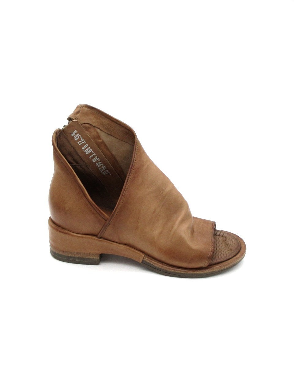 Sandalo tacco in pelle donna As98 A70004 Camel