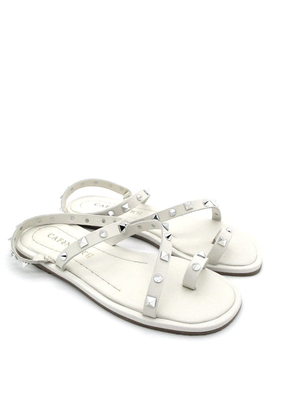 Sandalo pelle donna CAFèNOIR GD1060 Bianco