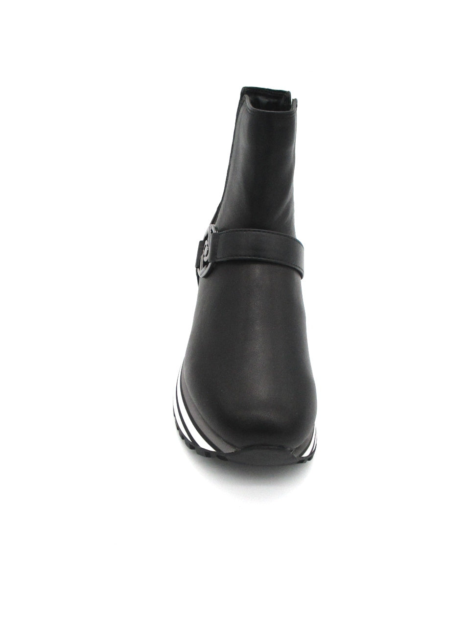 LIU JO Maxi Wonder 49 Calf Black leather ankle boot
