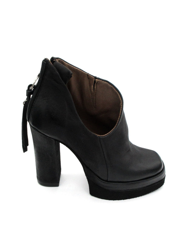 Stivaletto in pelle donna As98 A53204 Black