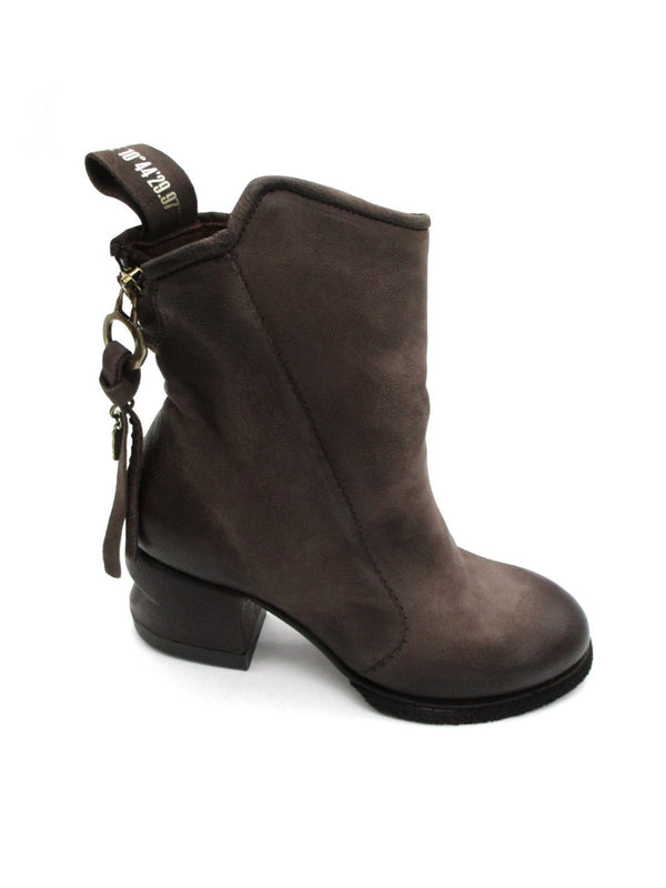 Women's leather ankle boot As98 B01202 Dark