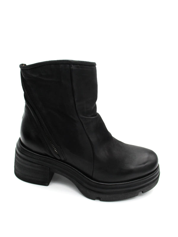 Stivaletto in pelle donna As98 A89208 Black
