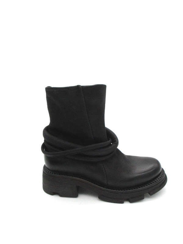 Stivaletto in pelle donna As98 A94202 Black