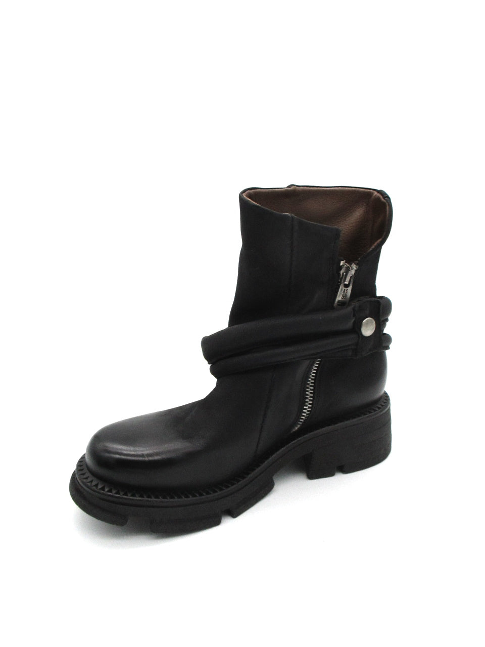 Stivaletto in pelle donna As98 A94202 Black
