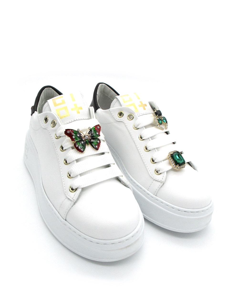 Sneaker pelle donna GIO+ PIA 02 LAtte