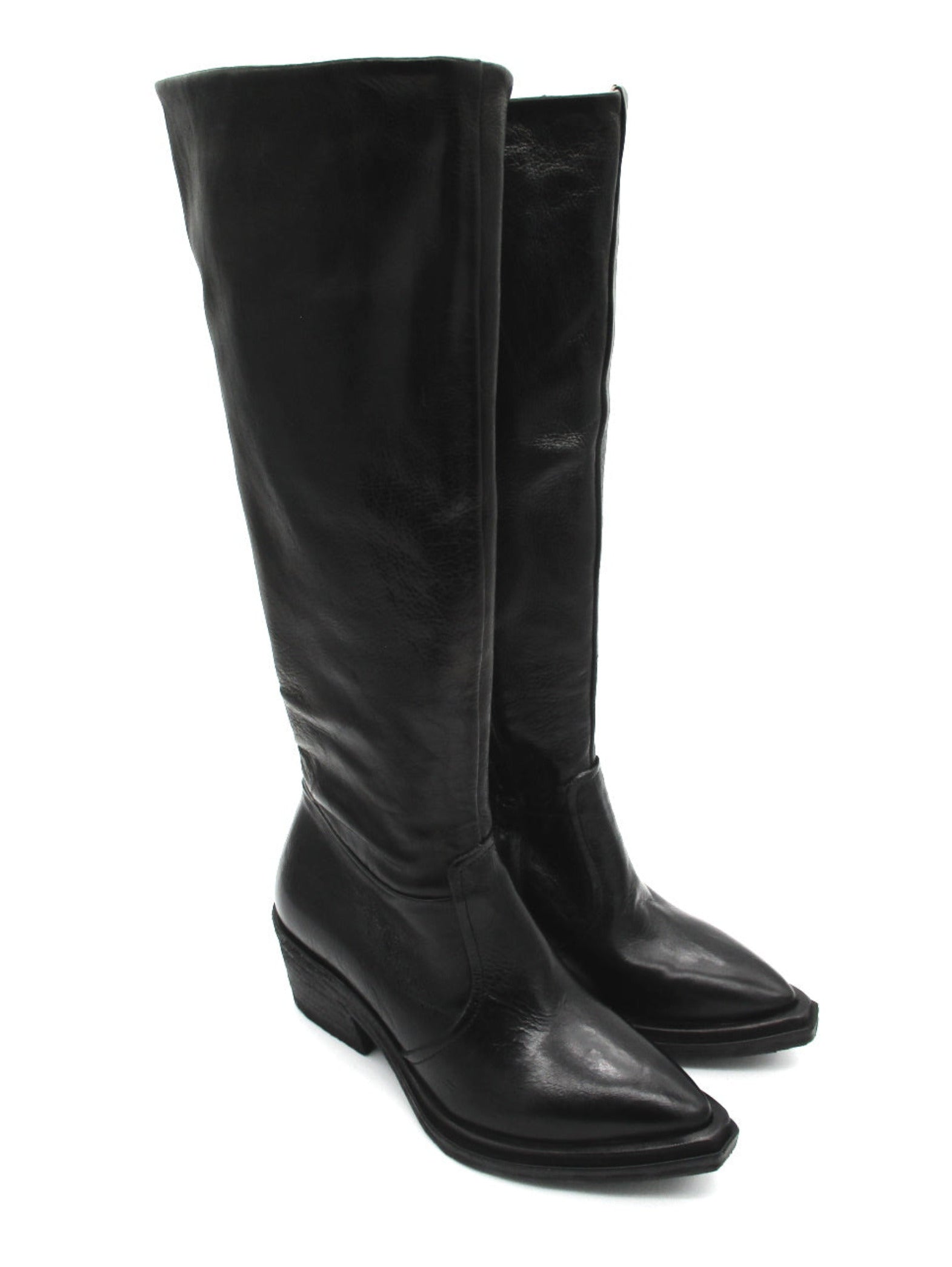 Stivale Texano in pelle donna As98 A55309 Black