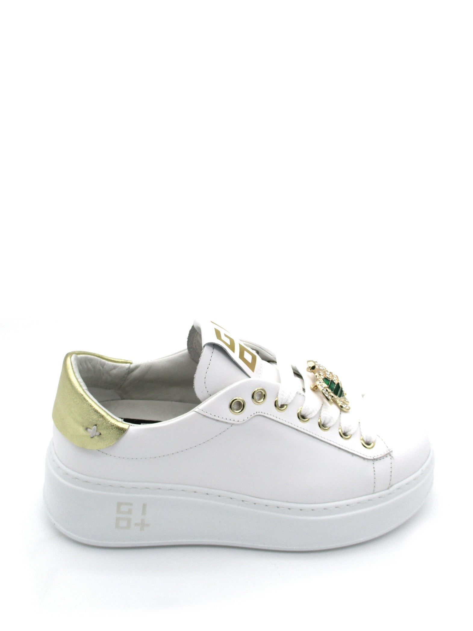 Sneaker pelle donna GIO+ PIA 36 combi Tartaruga bianca