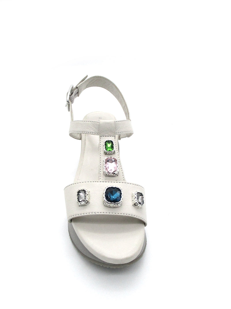 Sandalo pelle donna Apepazza Helga White
