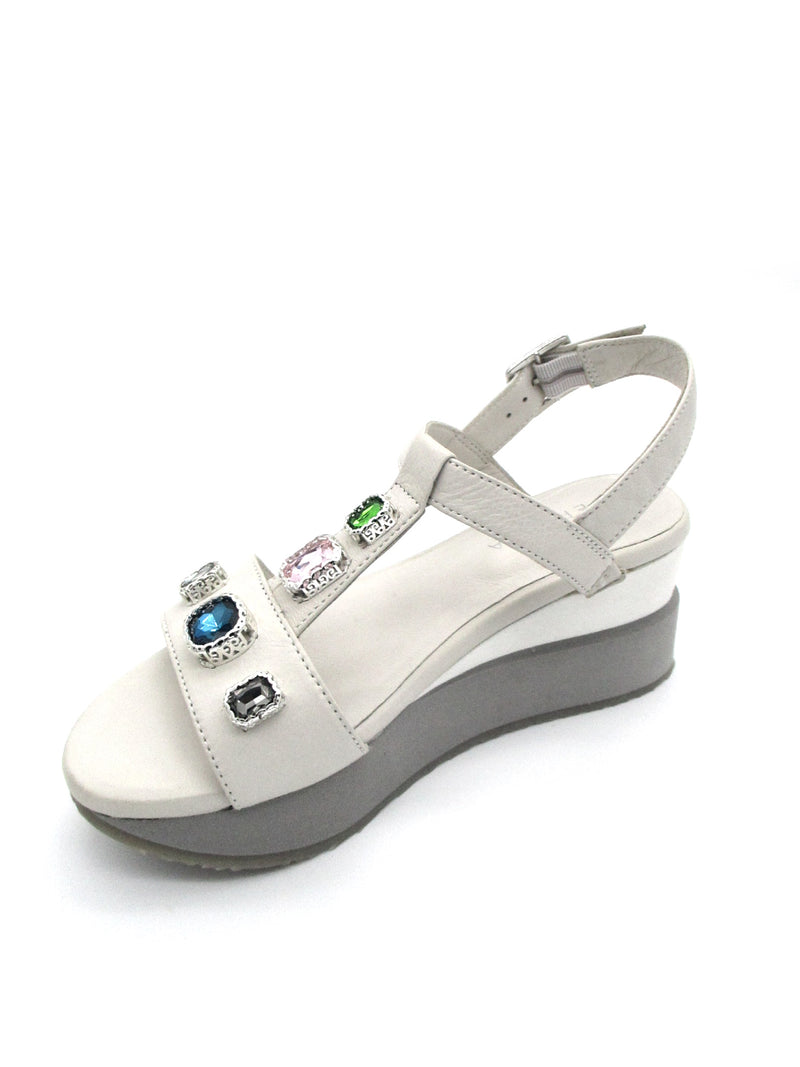 Sandalo pelle donna Apepazza Helga White