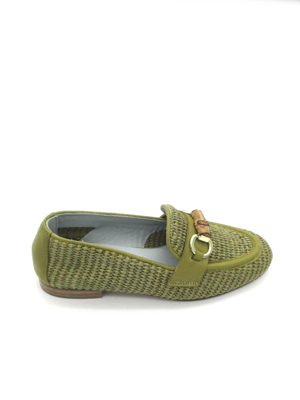 Mocassino pelle donna Poesie Veneziane Midollino Naturale