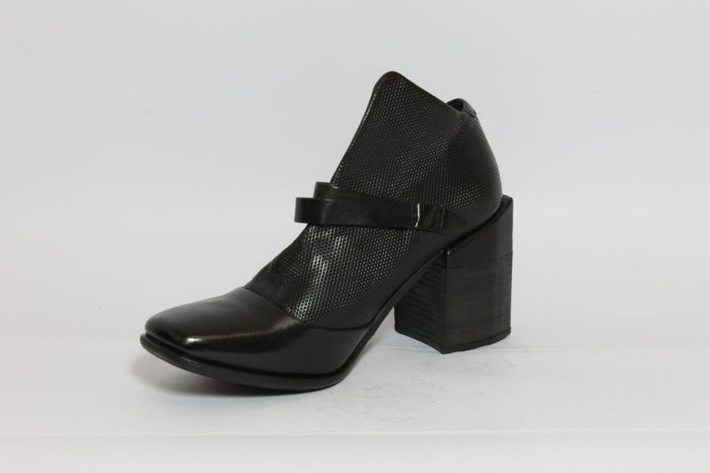 SCARPA PELLE DONNA AS98 585105 NERO