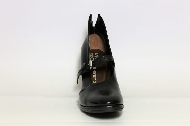 SCARPA PELLE DONNA AS98 583106 NERO