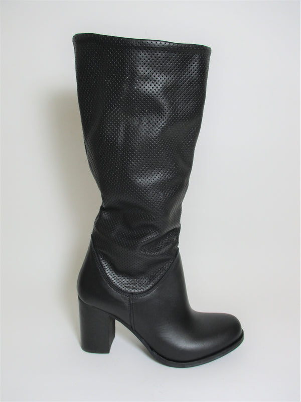 Stivale pelle donna Rebel DELIA Nero