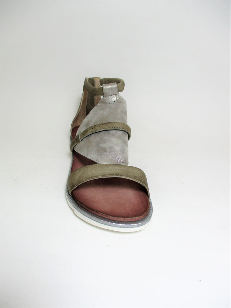 Sandalo pelle donna 740005 MJUS Grigio/Beige