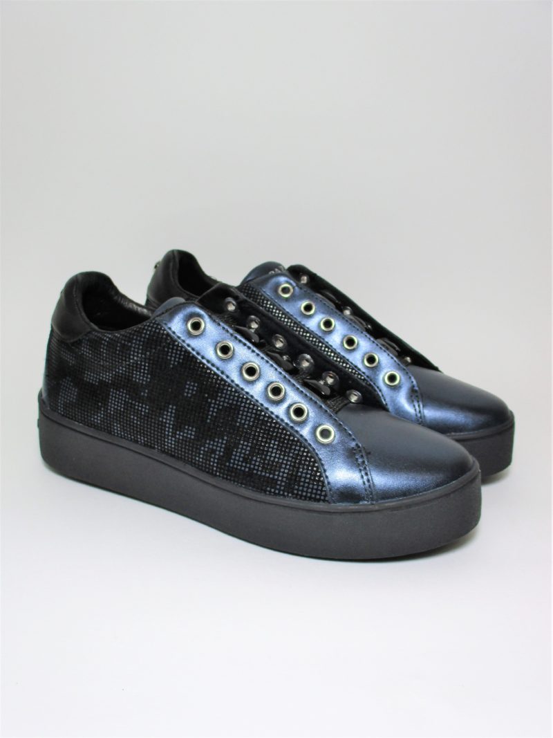 SNEAKER PELLE DONNA APEPAZZA 9FSLW06 BLU/NERO