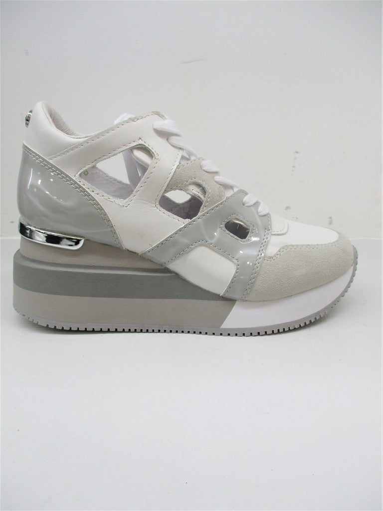SNEAKER PELLE DONNA APEPAZZA HEATHER BIANCO