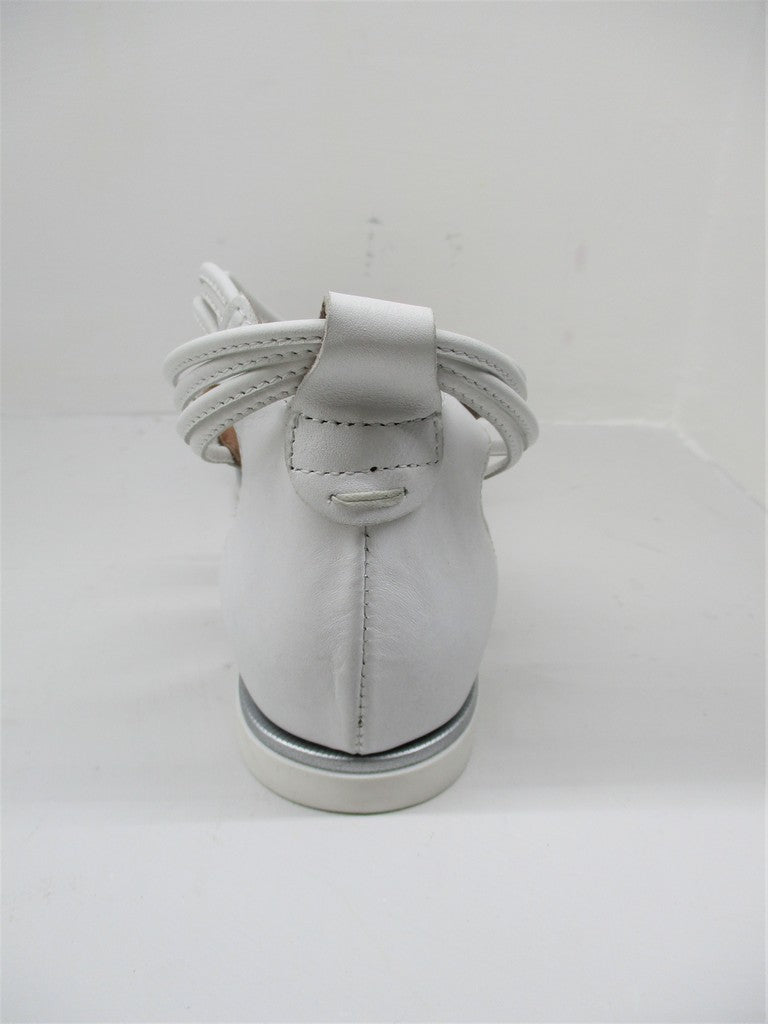 Sandalo Pelle Donna MJUS 740081 Bianco/Argento