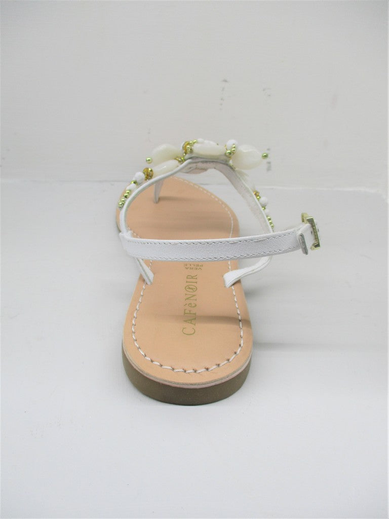 Sandalo pelle Donna CAFèNOIR GH932 Bianco