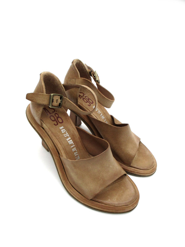 Sandalo in pelle donna As98 Sagita Camel - B22006 -