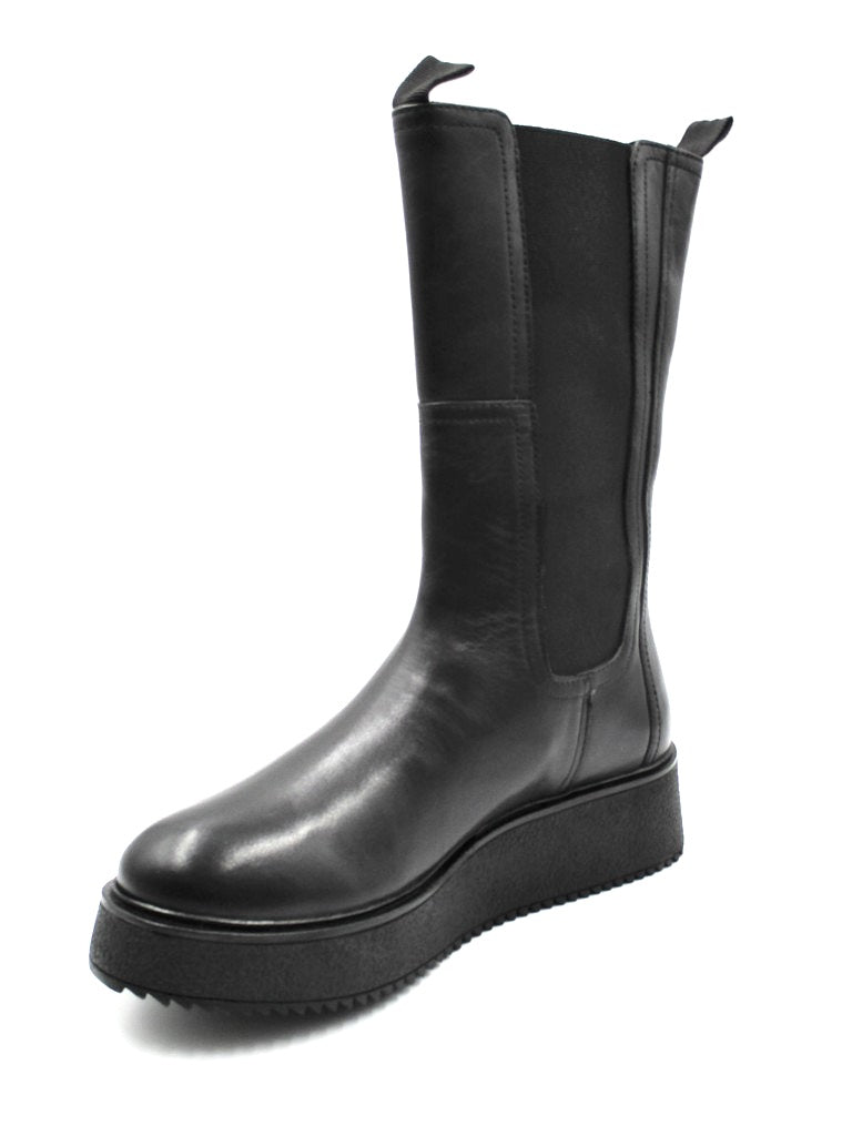 <tc>Zuri ankle boot leather woman Apepazza black</tc>