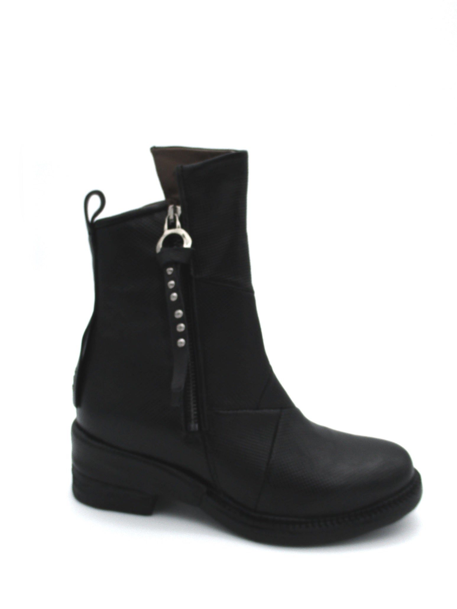 Women's leather ankle boot AS98 A23210 Black