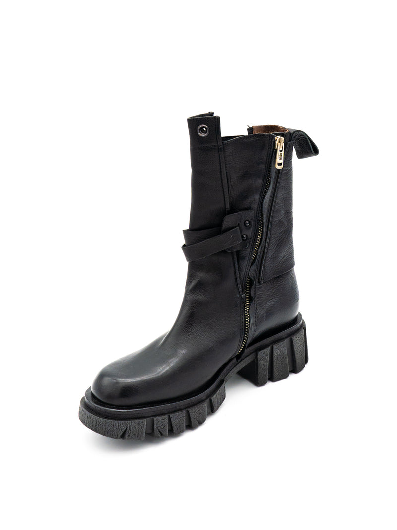 Stivaletto pelle donna AS98 A54202 Nero